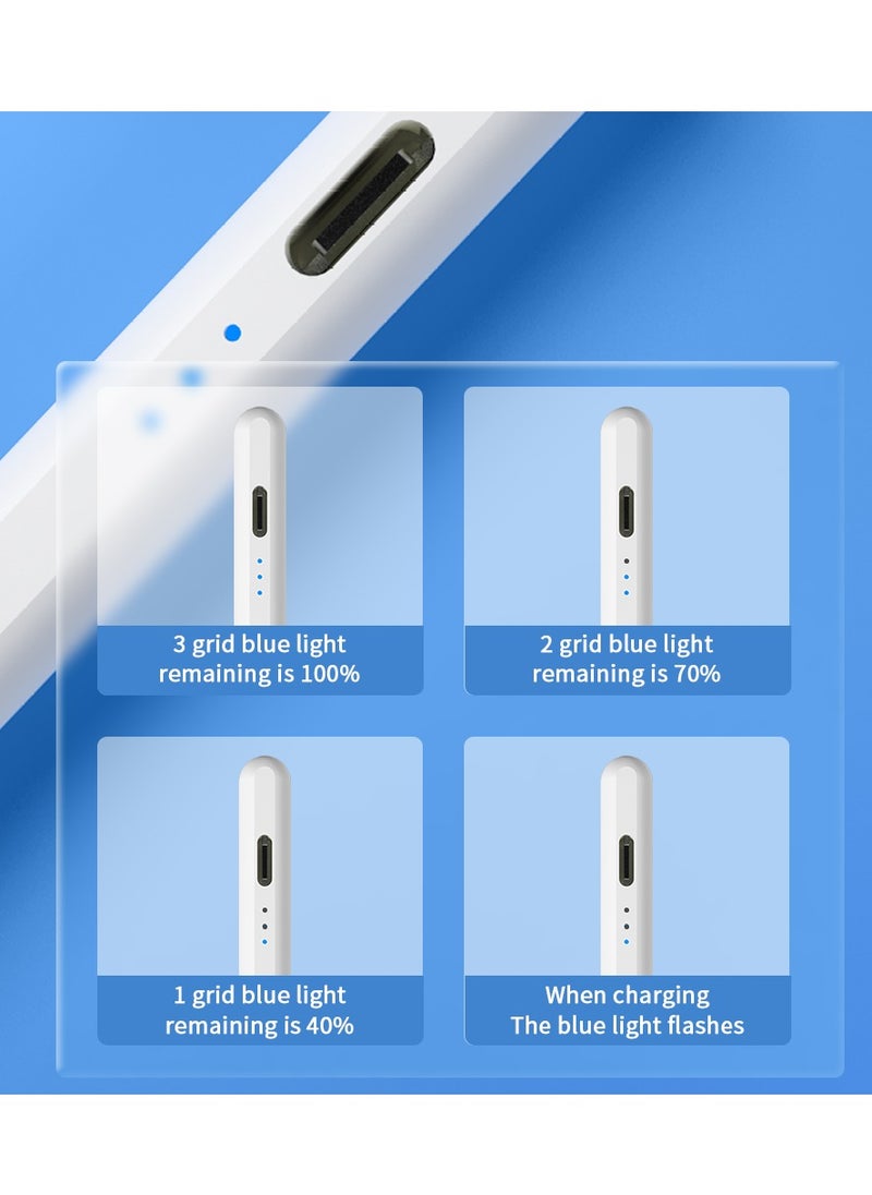 T I G O - Universal Stylus Pen Wireless Passive Touchscreen Pen for iOS & Android, Compatible with iPhone, iPad, Samsung & Tablets Fast Charging, Ergonomic Design, Adjustable Tilt & Indicator Lights - Image 1