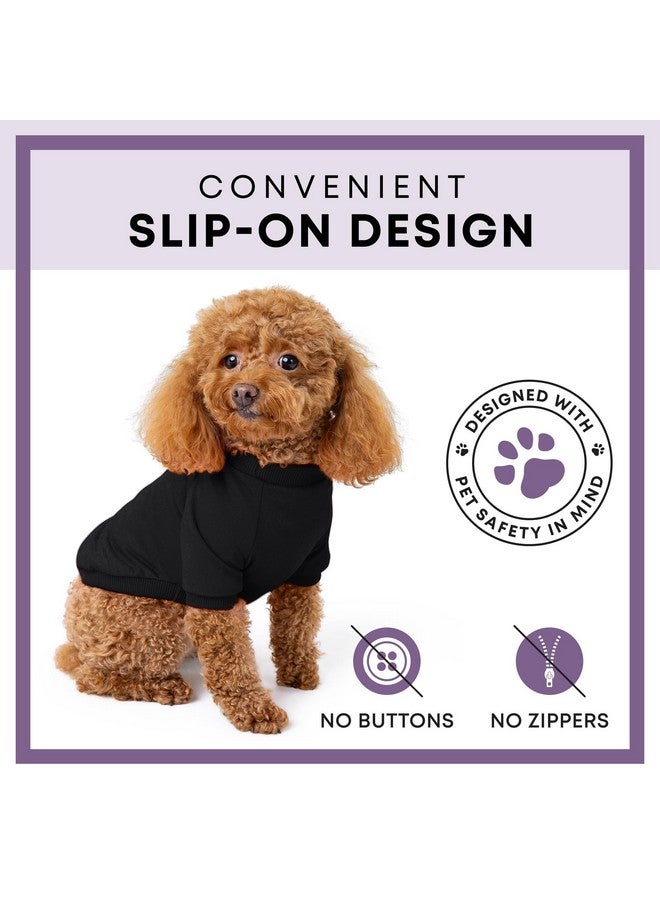 روكي ملابس روكي الحرارية، سترة مبطنة بالصوف للكلاب والجراء، معطف دافئ، بدلة قطعة واحدة، صدرية، بيجامات للحيوانات الأليفة مع دفايات للساقين للكلاب الصغيرة والمتوسطة والكبيرة والقطط (أسود، مقاس صغير جدًا) - Image 4