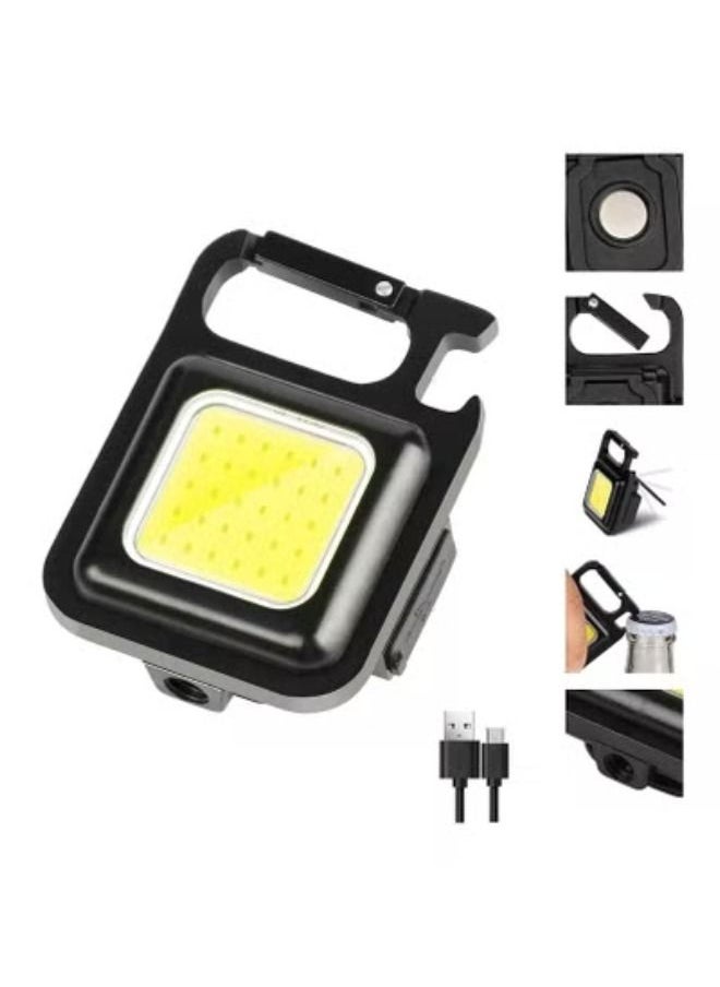 ACLIX Key Chain LED Light 800 Lumens COB Rechargeable Keychain Mini Flashlight 4 Light Modes Portable Pocket Light  - Image 1