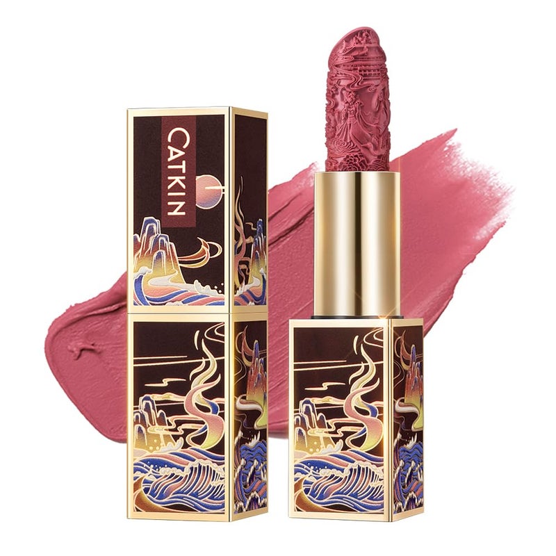 Catkin Semi-Matte Lipstick Hydrating High Impact Color Infused with Vitamin E and Avocado Oil Smooth Soft Texture Long Lasting Matte Finish 166 - Image 1