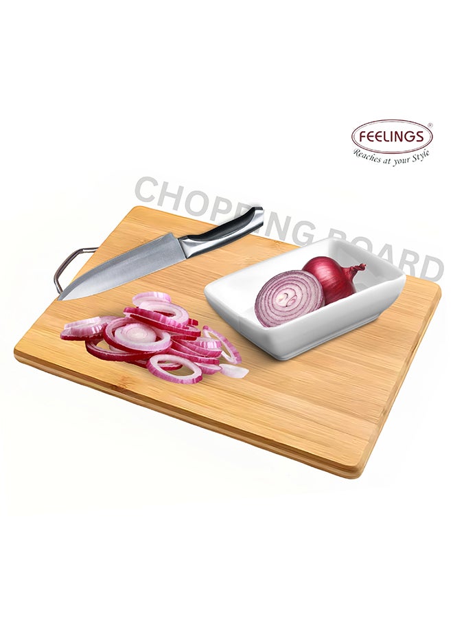 Feelings - Wooden Chopping Board Bamboo Cutting Board 34x24x1.8cm - Image 1