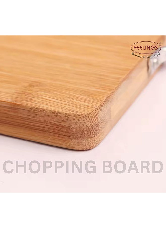 Feelings - Wooden Chopping Board Bamboo Cutting Board 34x24x1.8cm - Image 1