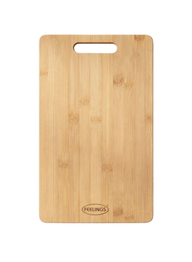 Feelings Wooden Chopping Board Bamboo Cutting Board 34x24cm - Image 1
