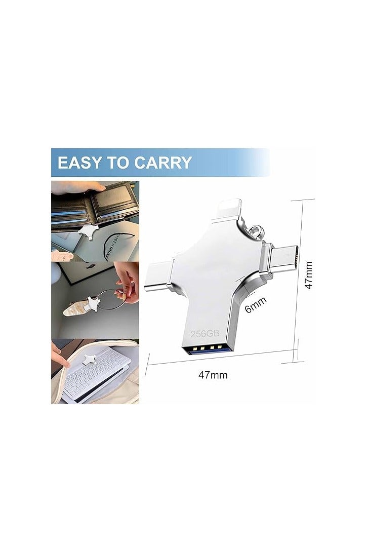 Flash Drive  256GB High-Speed Pen Drive or Data Storage – Compatible with Laptop, Desktop, Car, TV  More - Image 2