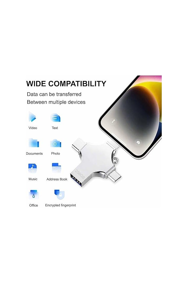 Flash Drive  256GB High-Speed Pen Drive or Data Storage – Compatible with Laptop, Desktop, Car, TV  More - Image 5