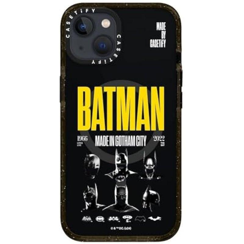 Casetify Impact iPhone 13 Case 【Batman Co-Lab / 4X Military Grade Drop Tested / 8.2ft Drop Protection/Compatible with Magsafe】 - Made in Gotham City - Clear Black - Image 3