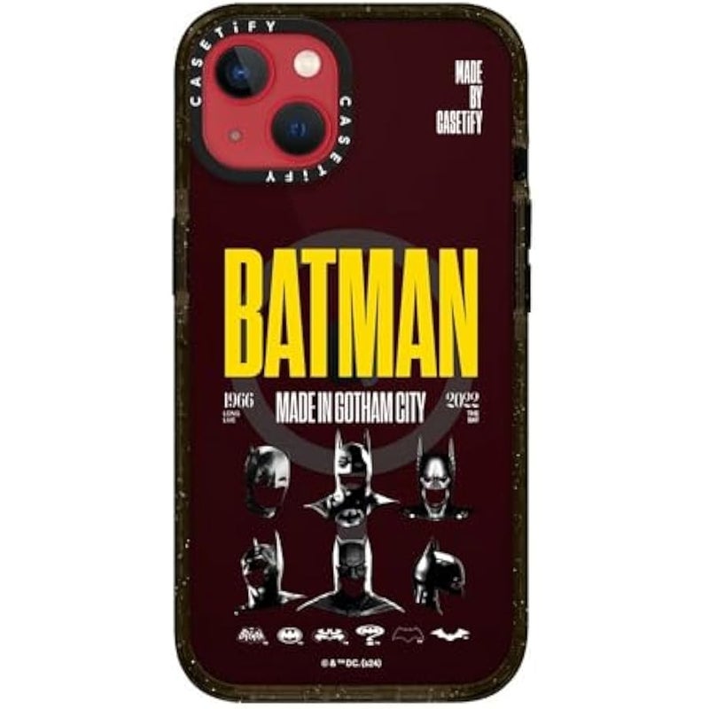 Casetify Impact iPhone 13 Case 【Batman Co-Lab / 4X Military Grade Drop Tested / 8.2ft Drop Protection/Compatible with Magsafe】 - Made in Gotham City - Clear Black - Image 5