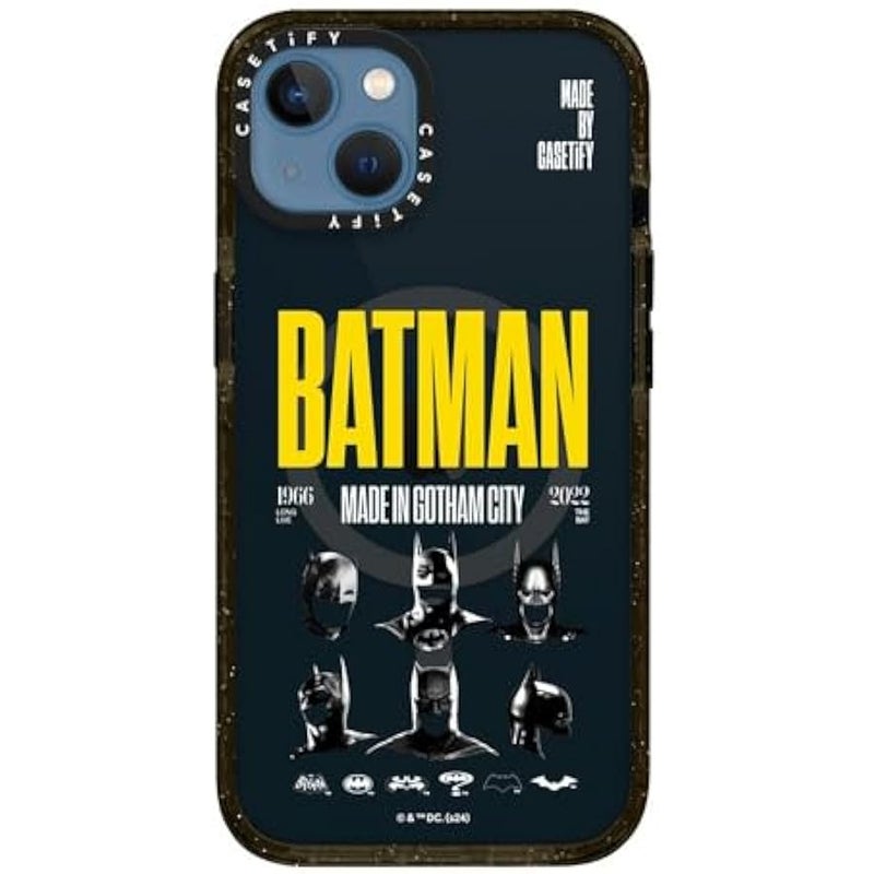 Casetify Impact iPhone 13 Case 【Batman Co-Lab / 4X Military Grade Drop Tested / 8.2ft Drop Protection/Compatible with Magsafe】 - Made in Gotham City - Clear Black - Image 4