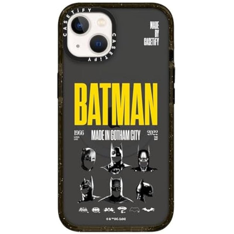 Casetify Impact iPhone 13 Case 【Batman Co-Lab / 4X Military Grade Drop Tested / 8.2ft Drop Protection/Compatible with Magsafe】 - Made in Gotham City - Clear Black - Image 2
