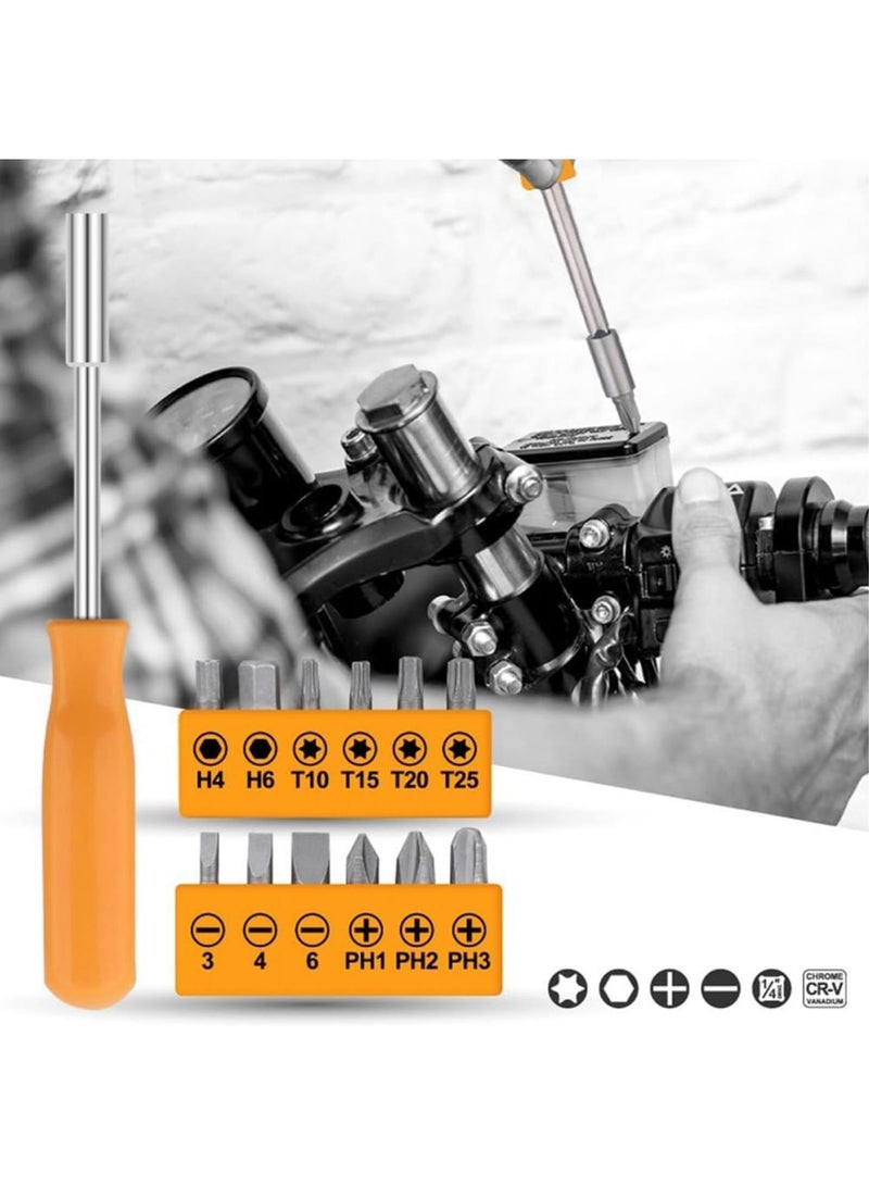 GGOOT 57Pcs Socket Wrench Auto Repair Tool Set Batch Ratchet Wrench Repair Tool Multi-Function Toolbox Hardware Tools Easy Install - Image 2