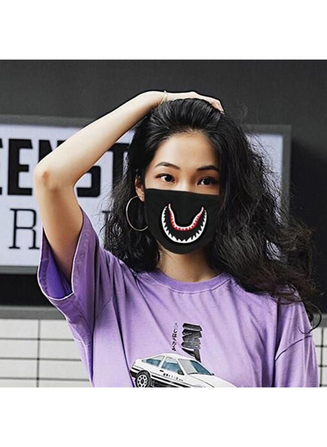 NIBEMINENT Shark Printed Face Mask - Image 3