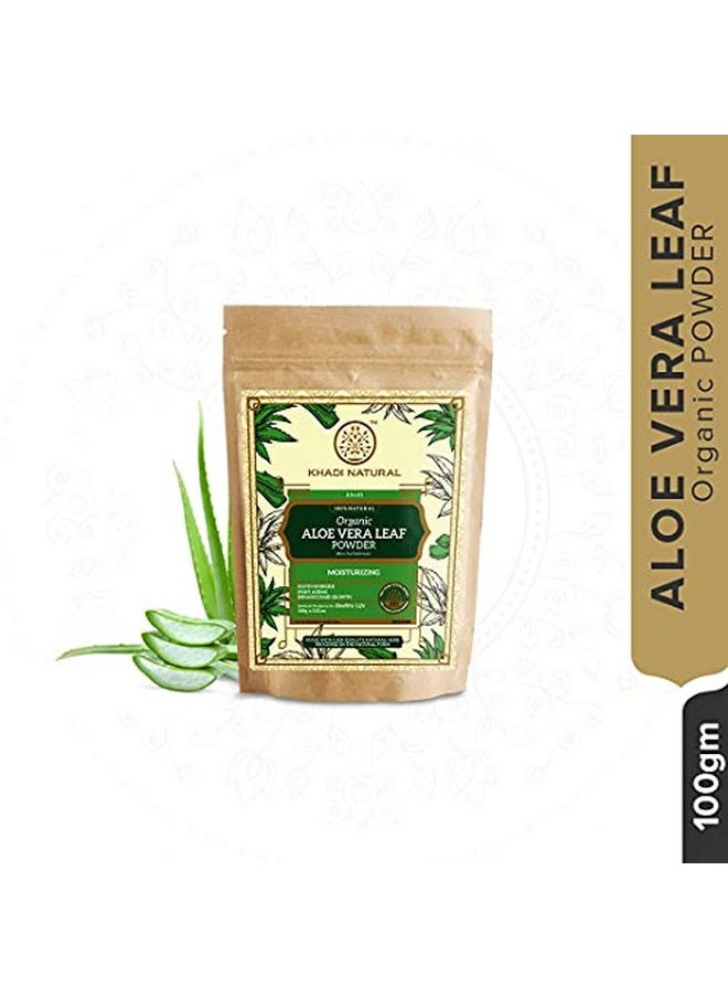 Khadi Natural Organic Aloe Vera Leaf Powder|Keeps Hair Hydrated| Conditions The Hair| Fades Out Scars And Blemishes| Suitable For All Skin & Hair Types| 100Gm  - Image 3
