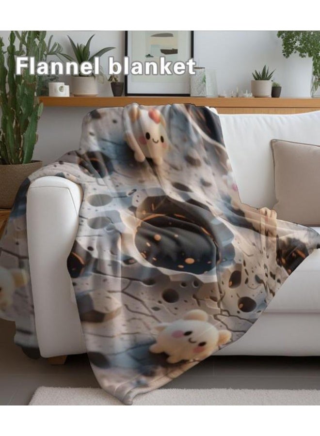 general Baby and children's cartoon flannel thin blanket (warm and comfortable, suitable for sleep, game use) 70cm*100cm - Image 5