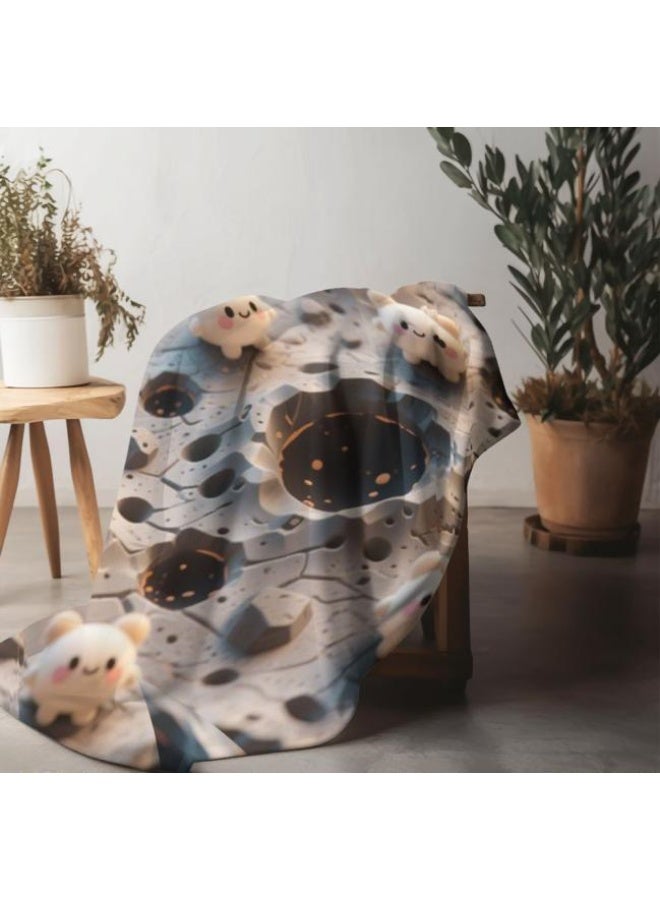 general Baby and children's cartoon flannel thin blanket (warm and comfortable, suitable for sleep, game use) 70cm*100cm - Image 4