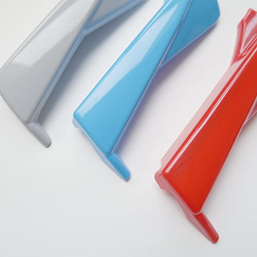 CYAuto Colorful Front Grille Insert Trims for Hyundai Tucson 2022 2023 2024 (Silver-Blue-Red) - Image 5