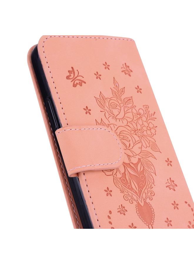 S-TOP Case For Nokia C21 Butterfly Rose Embossed Leather Phone Case - Image 4