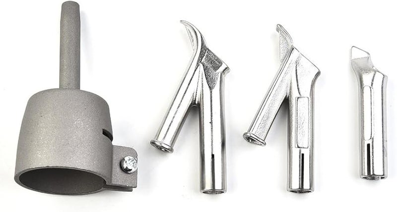 32mm Plastic PVC Vinyl Sheet Welder Nozzle Set 4 Pcs Alloy Hot Air Welding Tips - Image 2