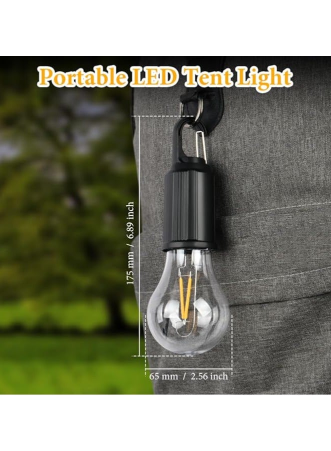 مصباح تخييم فلينترونيك، مصباح خيمة محمول LED، 3 مستويات سطوع، قابل للتعتيم، كشاف ضوئي قابل لإعادة الشحن مع خطاف، مصباح طوارئ مقاوم للماء لانقطاع التيار الكهربائي، والمشي لمسافات طويلة، والطوارئ وما إلى ذلك. [عبوة من قطعة واحدة] - Image 3