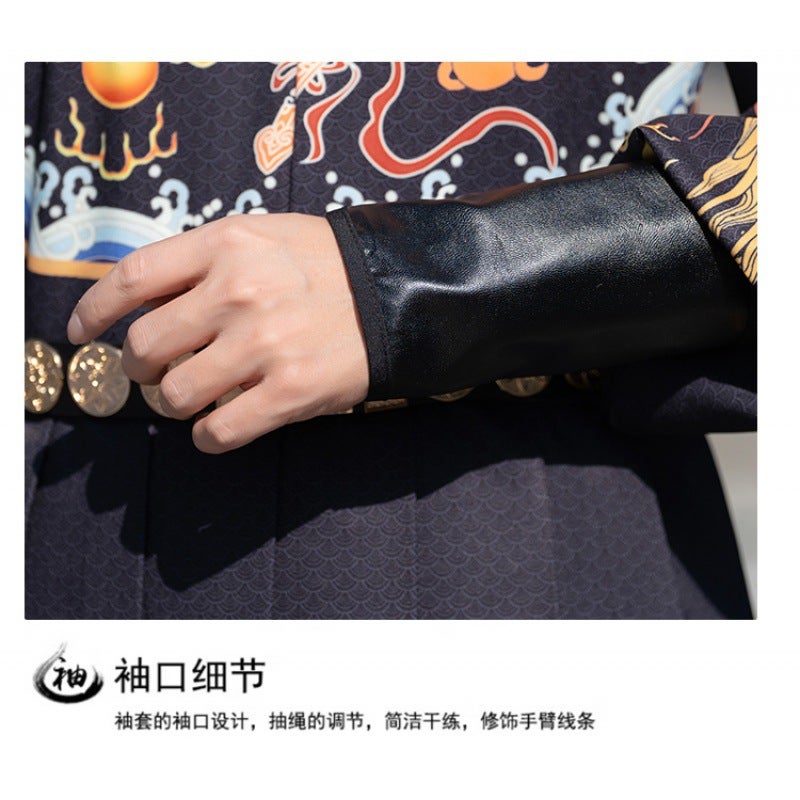 Original Hanfu Dragon Pattern Flying Fish Clothing Chinese Style Dragon Year Battle Robe Men And Women Same Style Jinyiwei Positioning Pleated Performance Clothing - Image 1