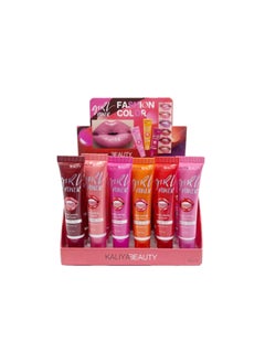 6 Colors Tattoo Lip Tint - Peel Off Lip Stain Long Lasting Waterproof Lip Gloss Womens Girls Makeup (6pcs)