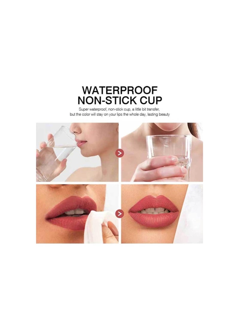 Generic - 6 Colors Tattoo Lip Tint - Peel Off Lip Stain Long Lasting Waterproof Lip Gloss Womens Girls Makeup (6pcs) - Image 1