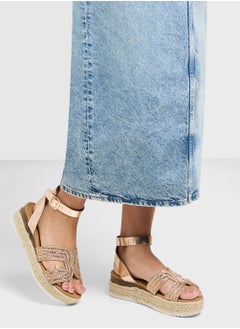 Truffle Flatform  Embellished Detail Wedge Sandal  - Image 5