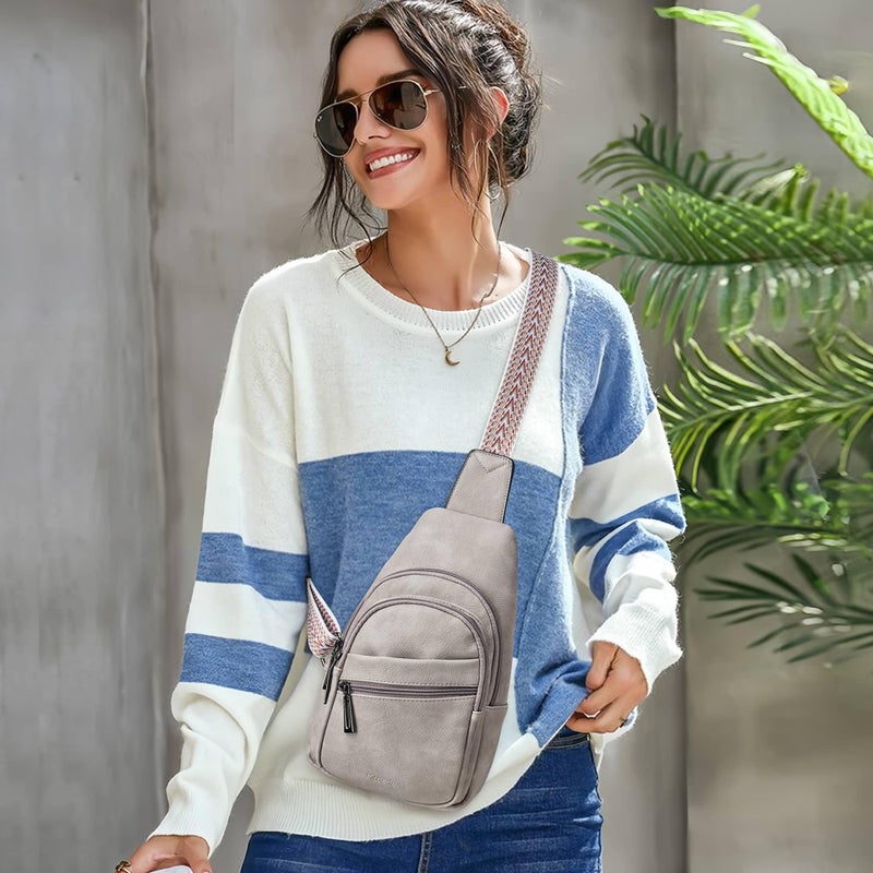 Mroede Sling Bag Crossbody Bags for Women Small Cross Body Bag Fanny Packs Chest Sling Purse for Daily Travel Leisure Sport - Image 2