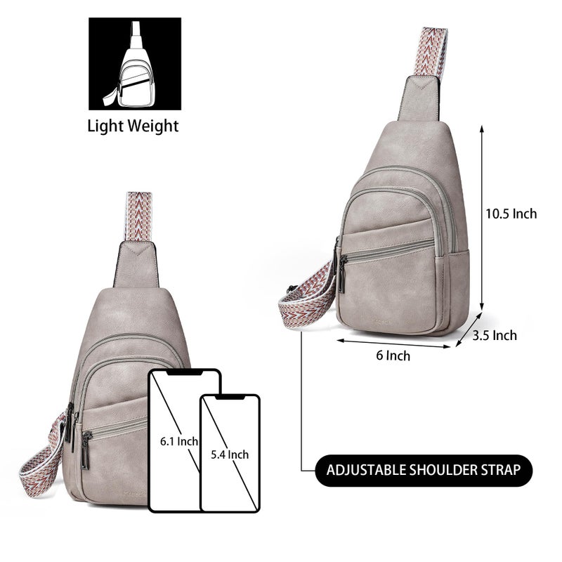 Mroede Sling Bag Crossbody Bags for Women Small Cross Body Bag Fanny Packs Chest Sling Purse for Daily Travel Leisure Sport - Image 4
