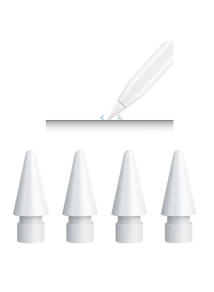 4-Piece Stylus Pencil Tips Set For Apple White