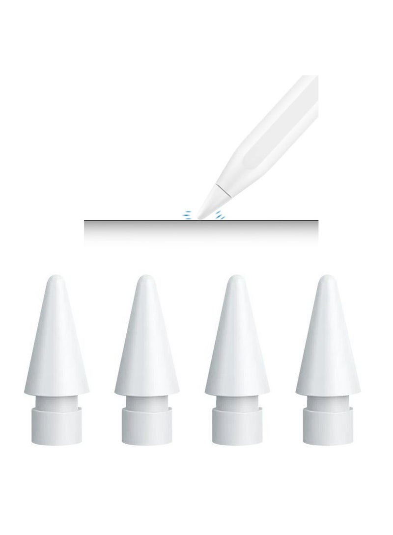 4-Piece Stylus Pencil Tips Set For Apple White  - Image 1