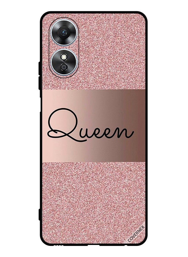 Covernex Protective Case Cover For Oppo A17 Queen Glitters Background - Image 1