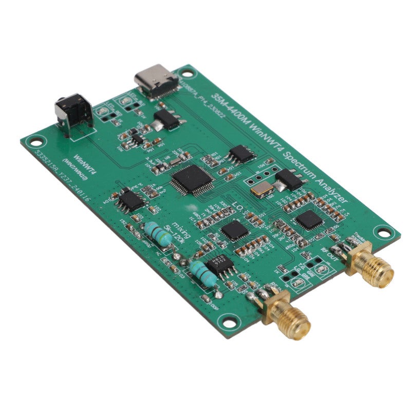 وحدة محلل الطيف الراديوي 35 ميجاهرتز - 4400 ميجاهرتز مع مصدر تتبع - مواد PCB ممتازة سهلة التركيب لأنظمة WinXP Win7 Win10 لمهندسي الترددات الراديوية والهواة ومشاريع الإلكترونيات اليدوية - Image 5