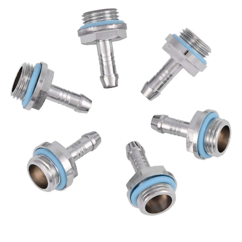 Wendry PC Water Cooling Barb Fitting TwoTouch Fitting G14 Thread Barb Connector for Computer Cooling SystemPack of 69mm