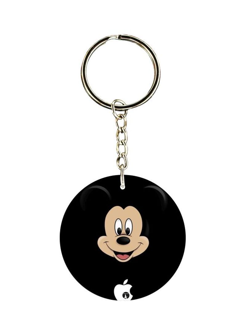 RKN Mickey Mouse Printed Double Sided Keychain