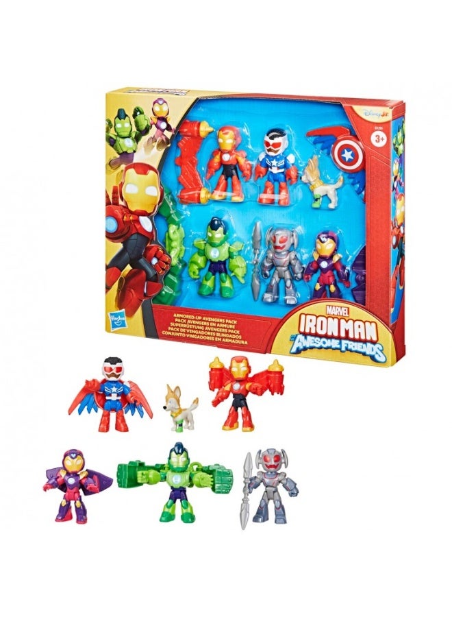 Hasbro Marvel Marvel Iron Man And His Awesome Friends Armored Up Avengers Pack G1255 - Image 3