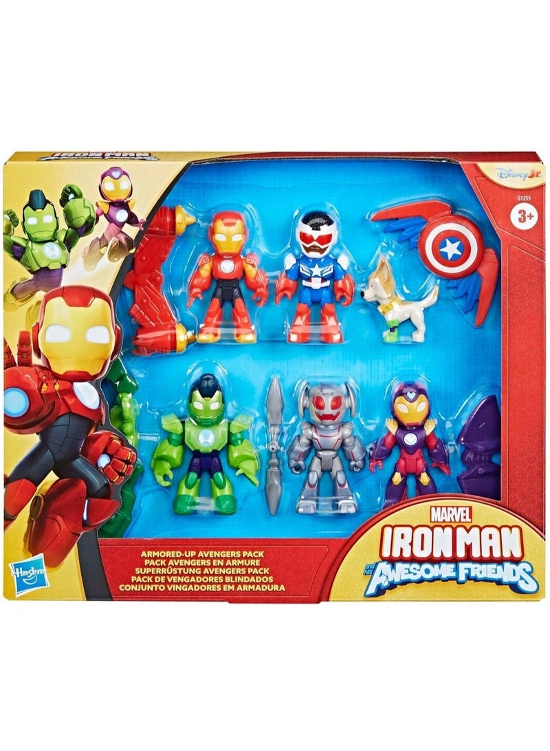 Hasbro Marvel Marvel Iron Man And His Awesome Friends Armored Up Avengers Pack G1255 - Image 1