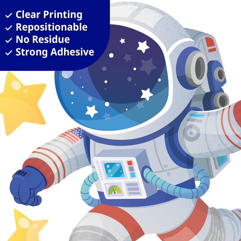 Decowall ملصقات حائط صواريخ ورواد فضاء DECOWALL SG22416 لزينة غرفة الأطفال وغرف الأولاد وغرف اللعب - Image 5