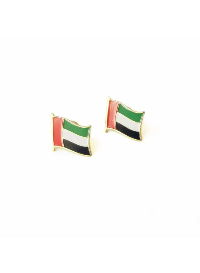 10PCS UAE Flag Brooch Pins – National Day Metal Badge Souvenir for Clothing & Bags - Image 3