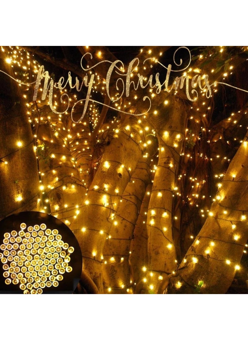 Technosmart Techno Smart Solar 12 Meters Garden Lighting Decoration Solar Powered LED Yellow Light with 100 LEDs  - Image 2