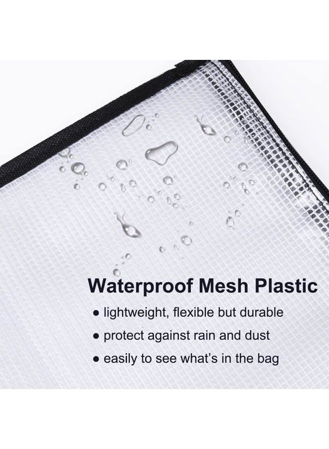Opret 19x25 inch Art Portfolio Bags, Posters Storage Bag with Zipper and Handle Vinly Mesh Folder Organizers for Bulletin Boards, Artworks, Charts and Teaching Material - Image 4
