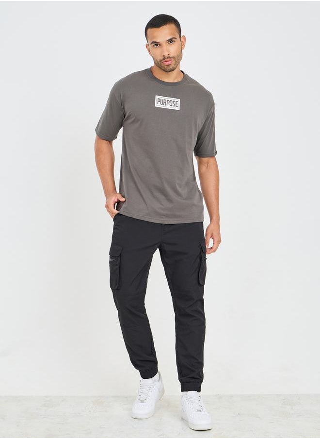 Styli - Oversized Resolve Print Detail T-Shirt - Image 1