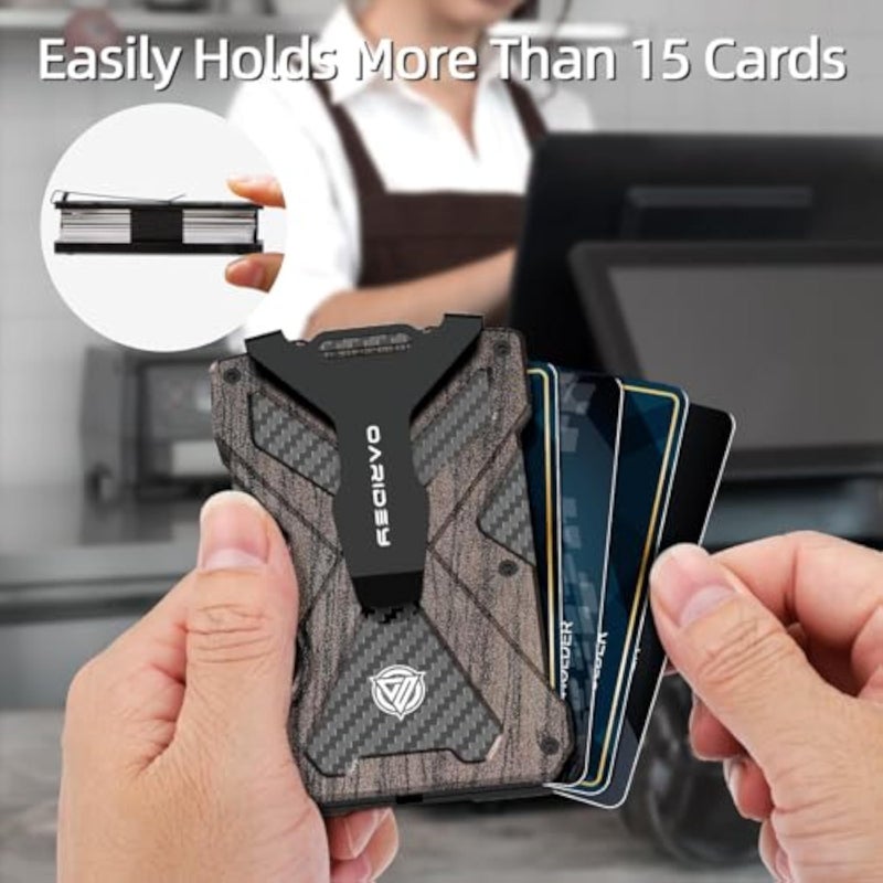 Oaridey Minimalist Wallet for Men with Clear ID Card Holder, RFID Blocking - Image 4