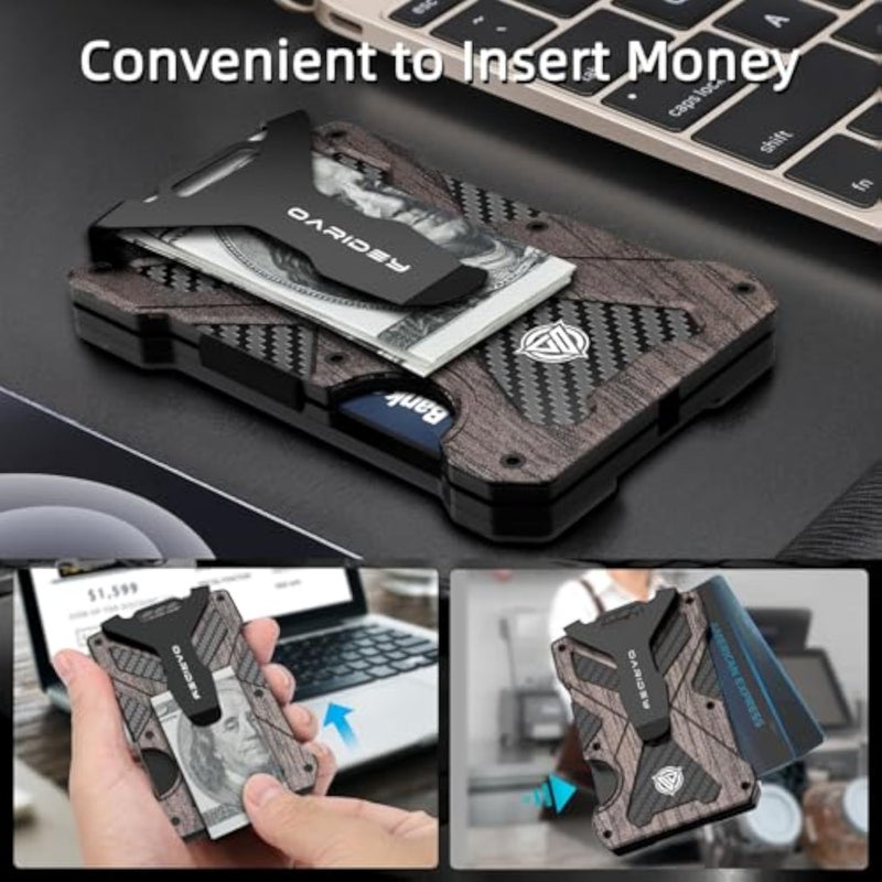 Oaridey Minimalist Wallet for Men with Clear ID Card Holder, RFID Blocking - Image 5
