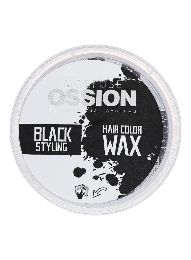 MORFOSE Morfise Ossion Hair Color Wax 100ml - Black Styling, Strong Hold, Matte Finish, Easy Wash Out - Image 4