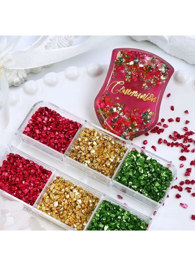 Mixed Color Broken Glass Stones For Jewelry Making And Resin Crafts - Image 3