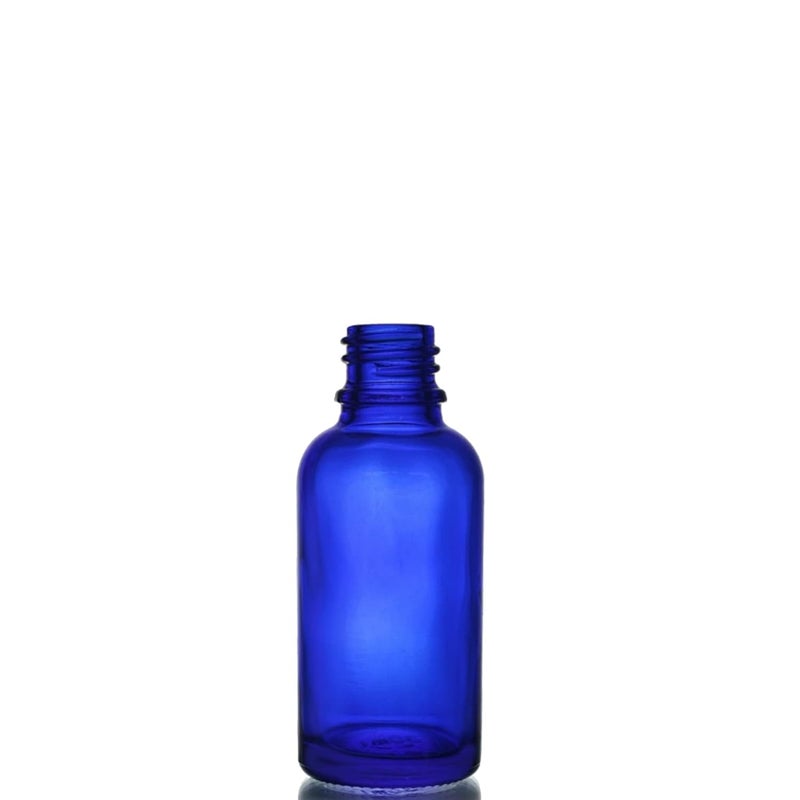 Devinez Pack of 4 Multipurpose Refillable Blue Color Round Glass Bottle 15 ml with Black Spray Pump for Cosmetics Serum Essential Oils Blends Skin Care Travel Toners DIY - Image 5