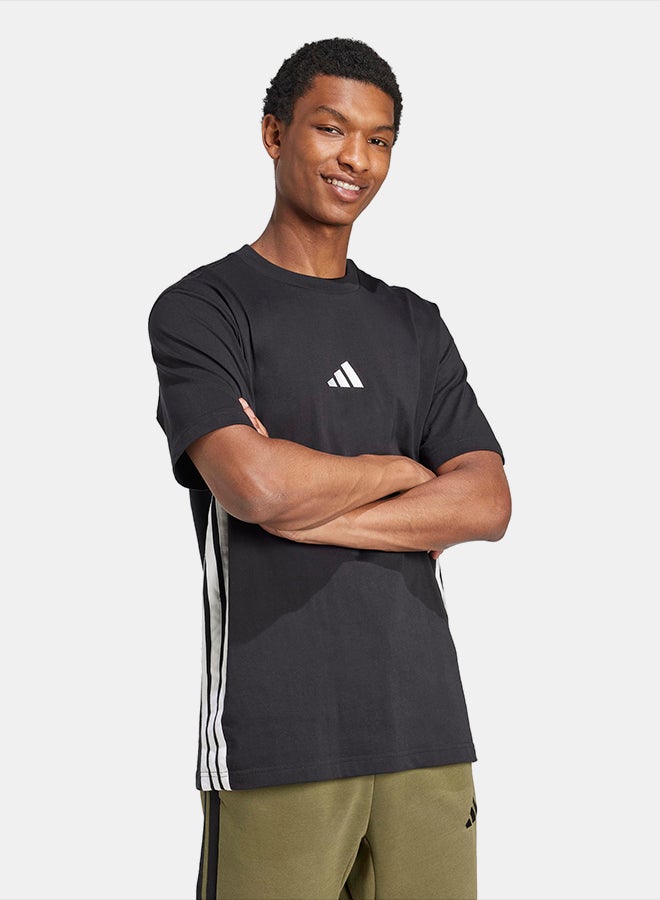 Adidas Essentials 3-Stripes Single Jersey T-Shirt - Image 3