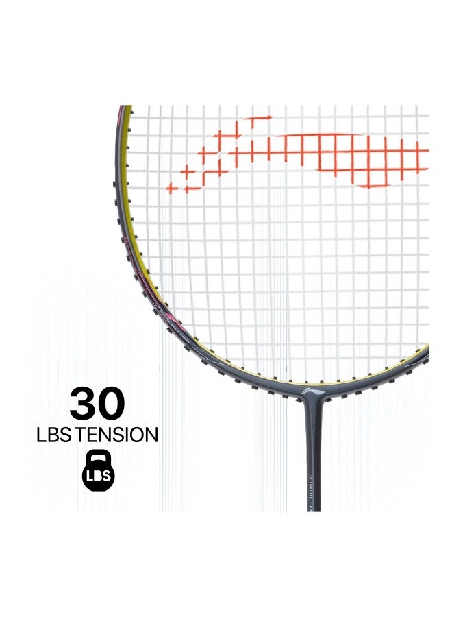 Li-Ning Li_Ning Wind Lite 700 Carbon Graphite Badminton Strung Badminton Racket with Full Racket Cover (Grey/Lime) - Premium Badminton Racquets for Performance, Durability and Everyday Use - Image 3