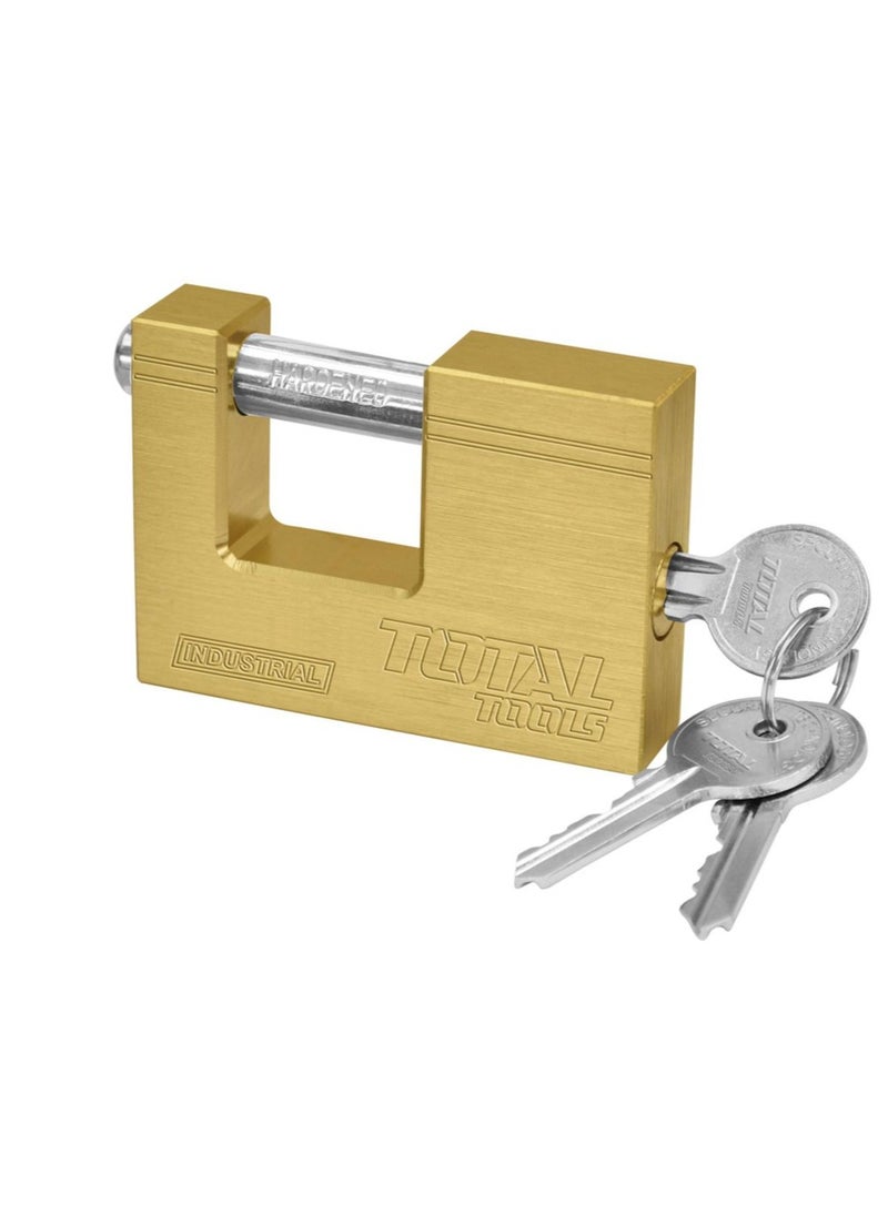 TOTAL - TOTAL Brass Block Padlock 70mm TLK32703 - Image 1