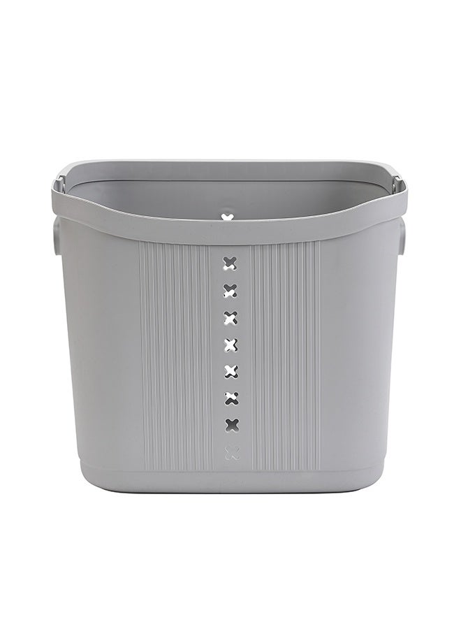 LAWAZIM Plastic Laundry Basket - Grey - 35L Laundry Hamper with Comfortable Handles, Easy-Clean Surface, Durable Build, and Ventilated Design - for Clothes, Storage, Bathrooms, and Home Organization - Image 3